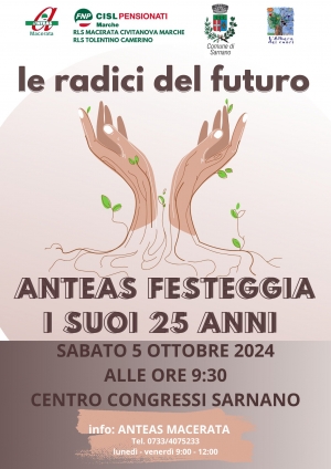 Anteas Macerata ODV celebra 25 anni di attività