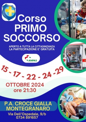 Al via il corso di primo soccorso della Croce Gialla