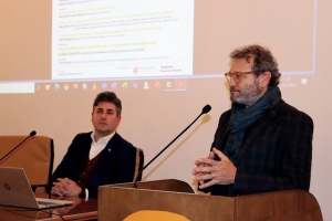 Simone Bucchi e Paolo Gobbi durante il focus group