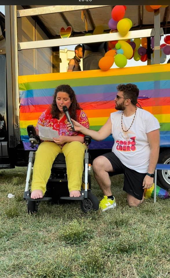 L'intervento al Pride Marche 2022