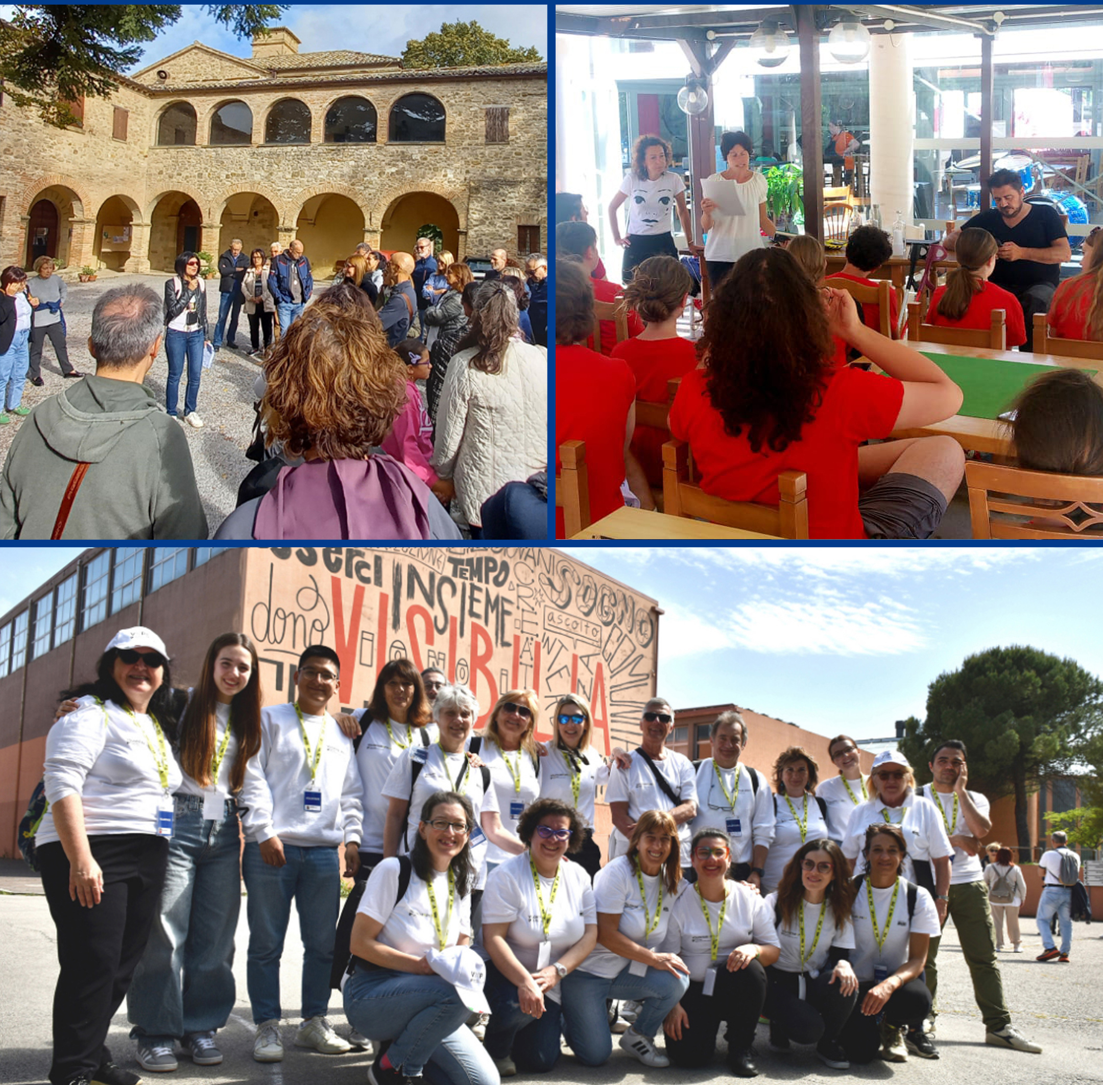 Un collage con alcuni eventi organizzati dal CSV Marche nell'ambito di Pesaro Capitale italiana della Cultura