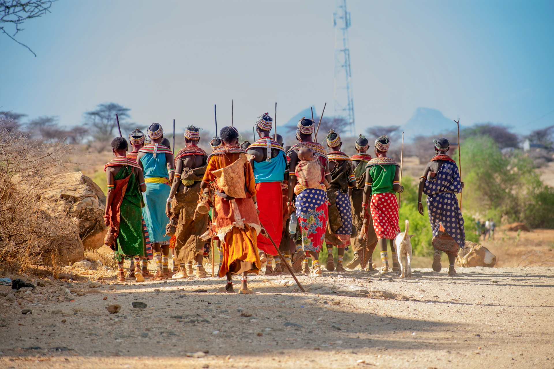 gruppo di indigeni africani